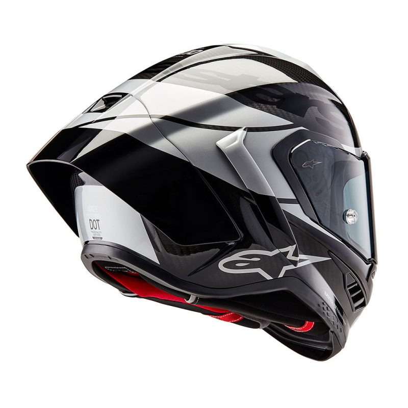 Alpinestars Supertech SR10 Element Black Silver Carbon Helmet 7