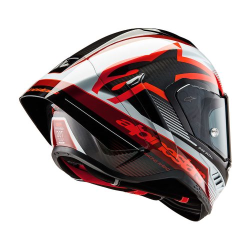 Alpinestars Supertech SR10 Team Black Carbon Red White Helmet 7