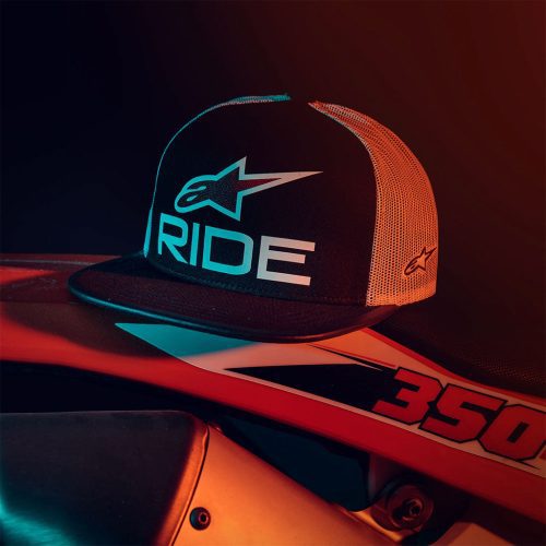 Ride 4.0 Black White Trucker Hat