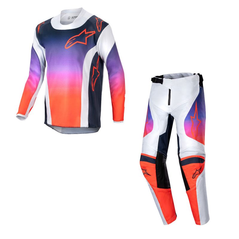 Youth Racer Hoen Grey Orange MX Combo