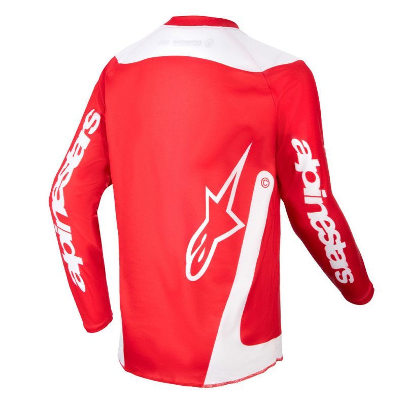 Youth Racer Lurv Red White jersey back 1