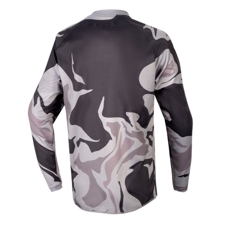 Youth Racer Tactical Grey Yellow jersey back 1