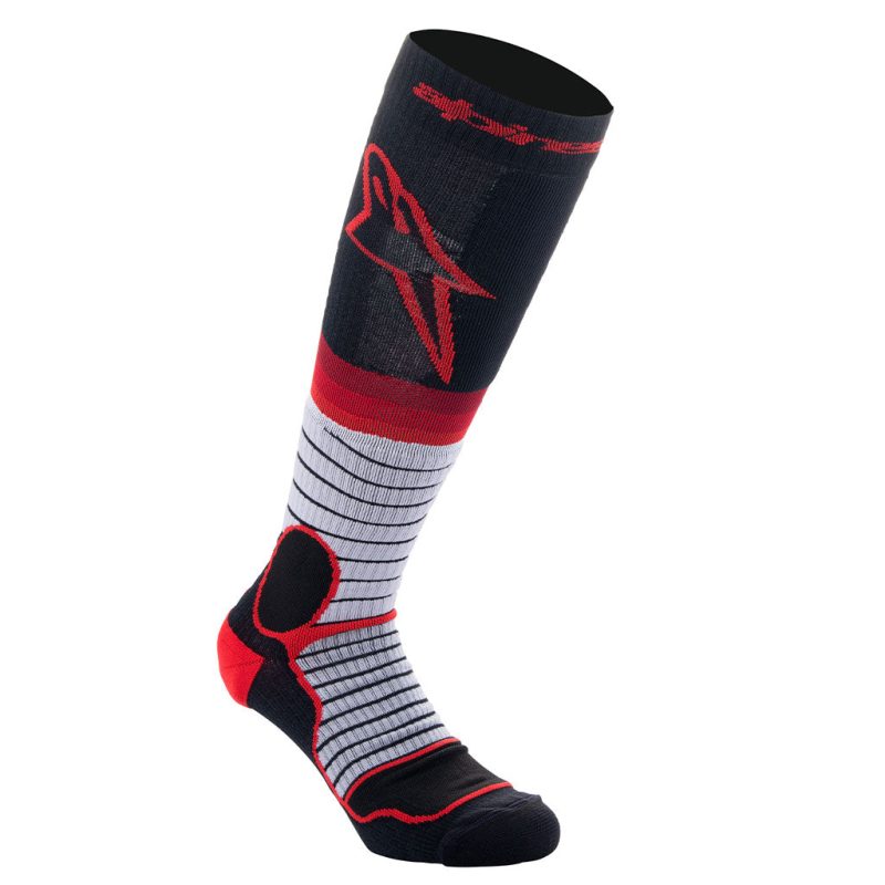 alps mx pro black grey red sock