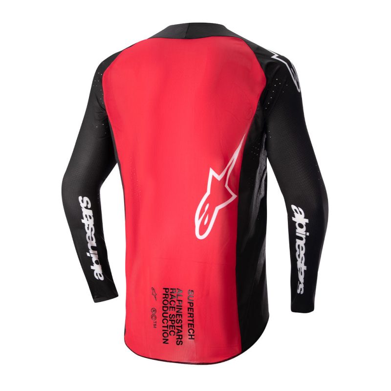 supertech ward black red jersey back 1