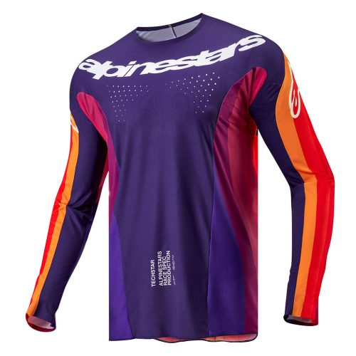 techstar orange purple jersey front