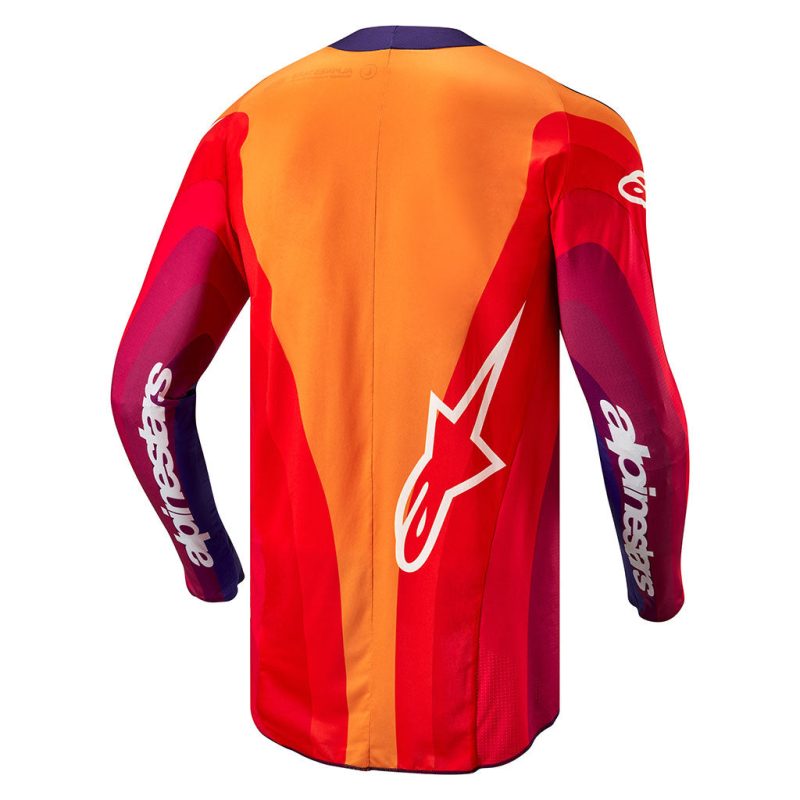 techstar pnue orange purple jersey back