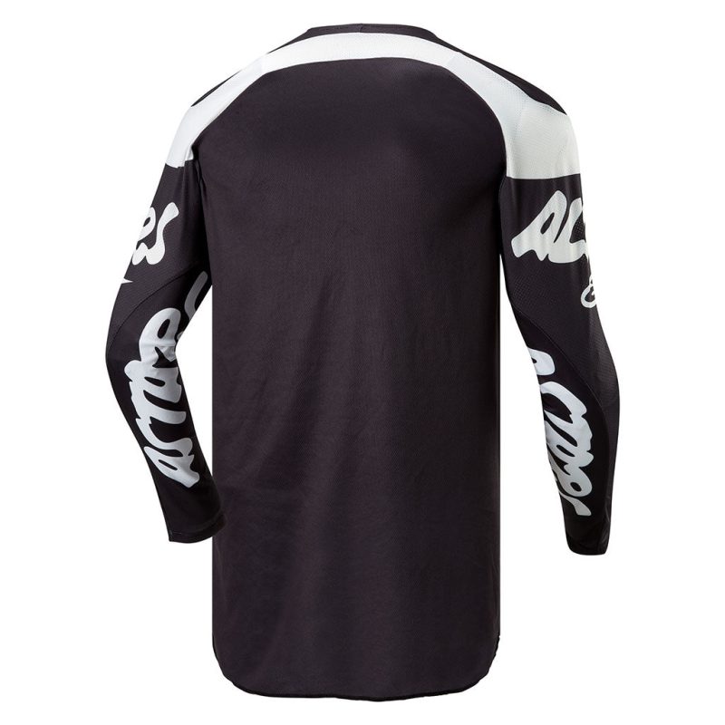 youth racer hana black white jersey back 1